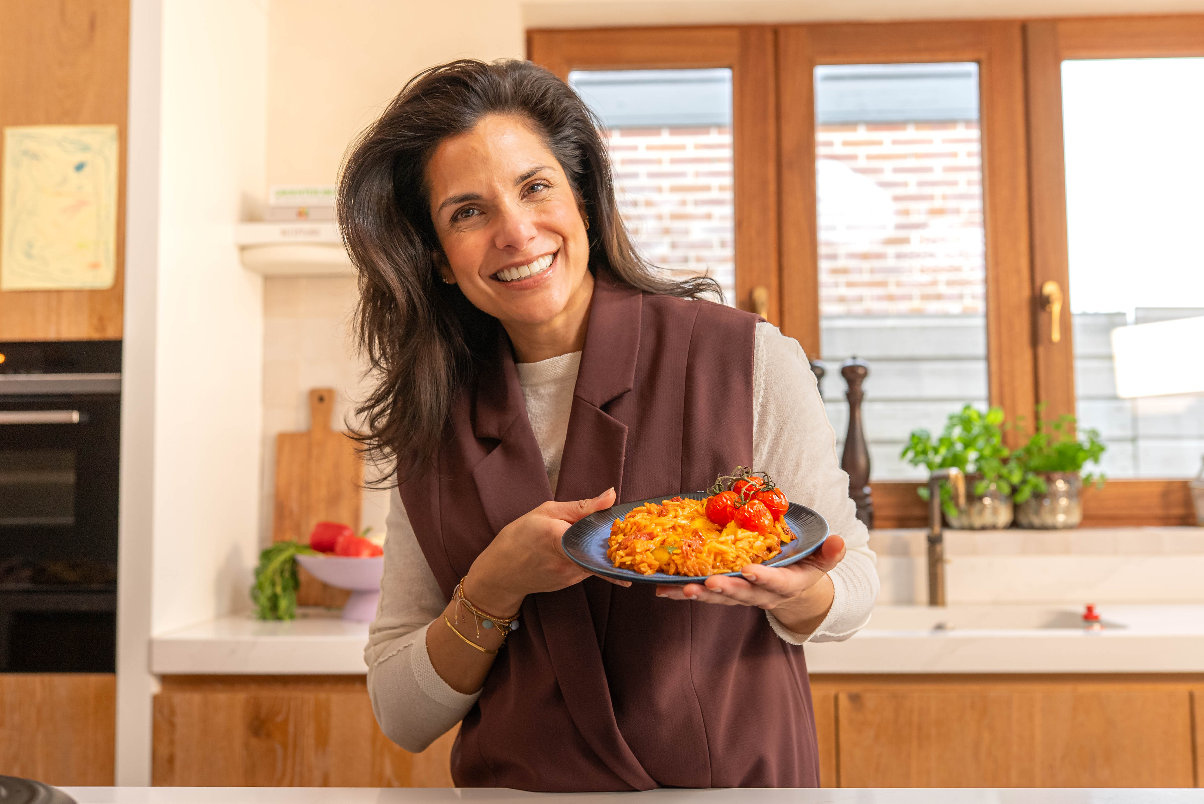 Italiaanse orzo in tomatensaus